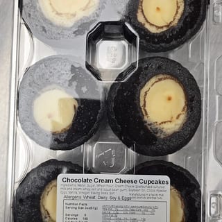 Chocolate Cream Cheese Cupcakes (6-pack)